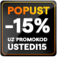 Uštedi 15 uz promo kod