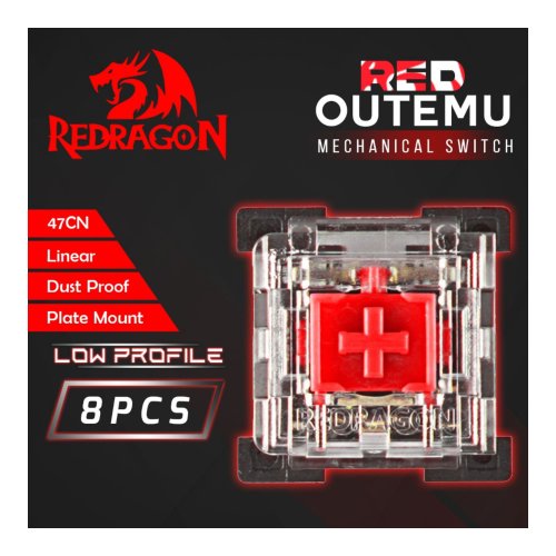 Redragon keyboard switch Red 8 komada
