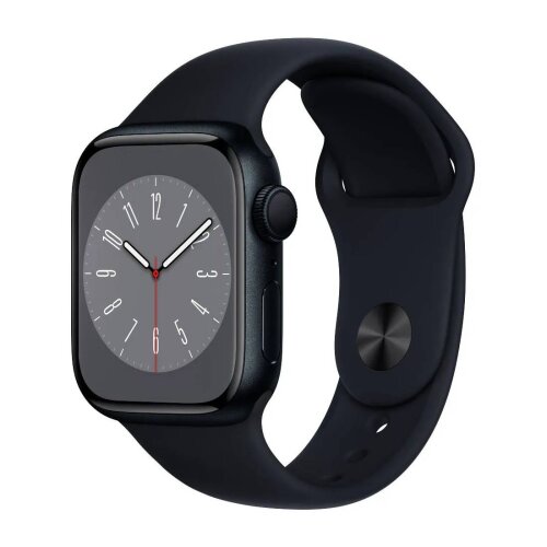 Apple Watch pametni sat Series 8 GPS, 41mm Midnight Aluminium Case with Midnight Sport Band (mnp53bs/a)