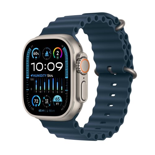 Apple Watch Ultra 2 Cellular pametni sat 49mm Titanium Case w Blue Ocean Band (mreg3bs/a)