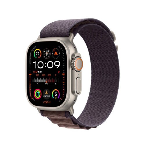 Apple Watch Ultra 2 Cellular pametni sat 49mm Titanium Case w Indigo Alpine Loop - Medium (mret3bs/a)