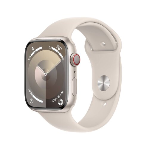 Apple Watch Series 9 GPS pametni sat 45mm Starlight Aluminium Case with Starlight Sport Band - S/M (mr963qh/a)