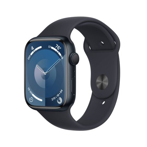 Apple Watch Series 9 GPS pametni sat 45mm Midnight Aluminium Case with Midnight Sport Band - S/M (mr993qh/a)