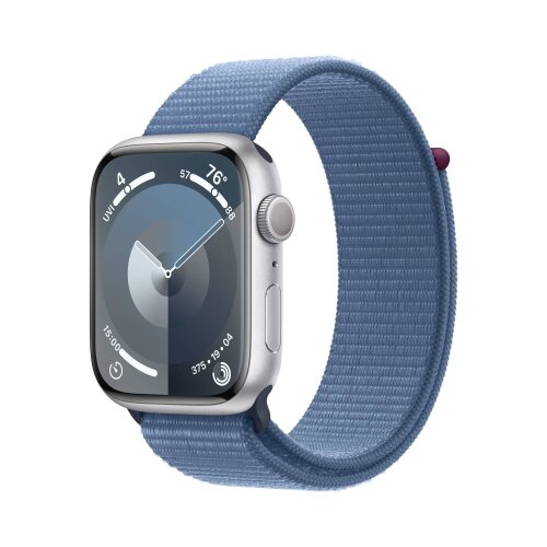 Apple Watch Series 9 GPS pametni sat 45mm Silver Aluminium Case with Winter Blue Sport Loop (mr9f3qh/a)