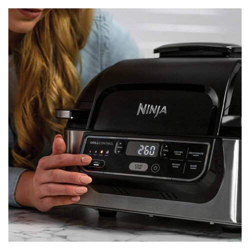 Ninja električni roštilj AG301EU vrući zrak, 5 funkcija kuhanja, 5.7L, 265°C