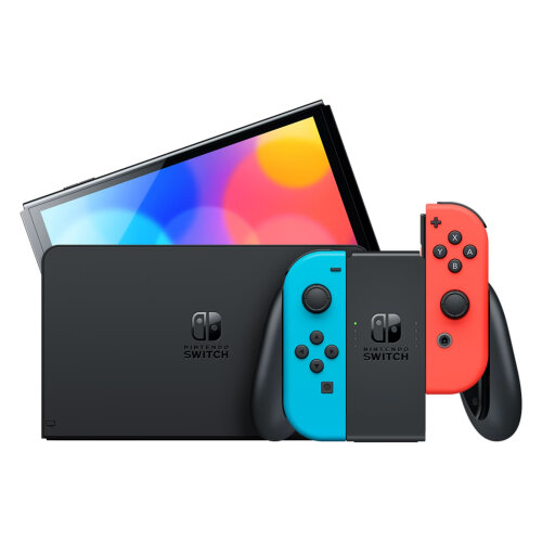 NINTENDO SWITCH CONSOLE OLED (NEON BLUE/RED JOY-CON) CON.NSW-0092