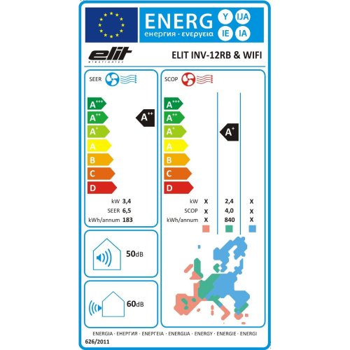 Klima uređaj Elit INV-12RW WiFi