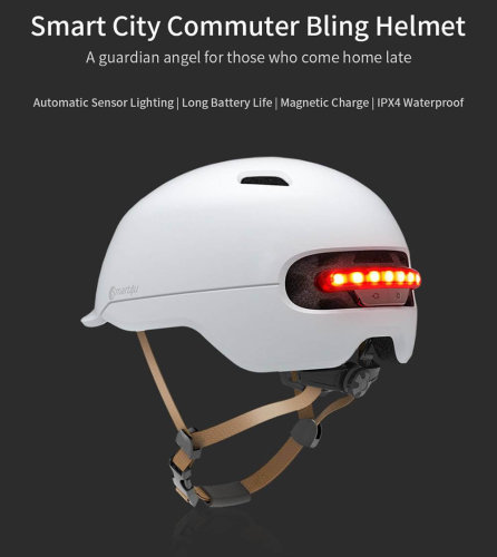 Xiaomi Helmet Smart4u City riding smart flash (L) white