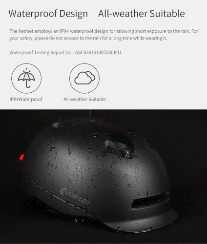 Xiaomi Helmet Smart4u City riding smart flash (M) black